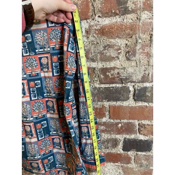 Lime Light Multi Long Sleeve Button Down Top Tie Front Girls 12-13 - Picture 6 of 6